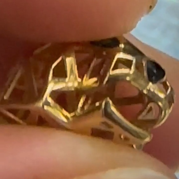 18kt gold panther pendant - Picture 3 of 3